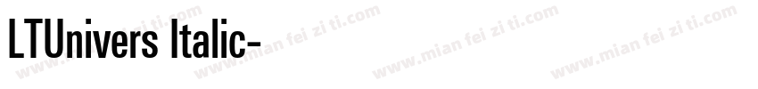 LTUnivers Italic字体转换